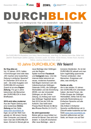Durchblick Cover